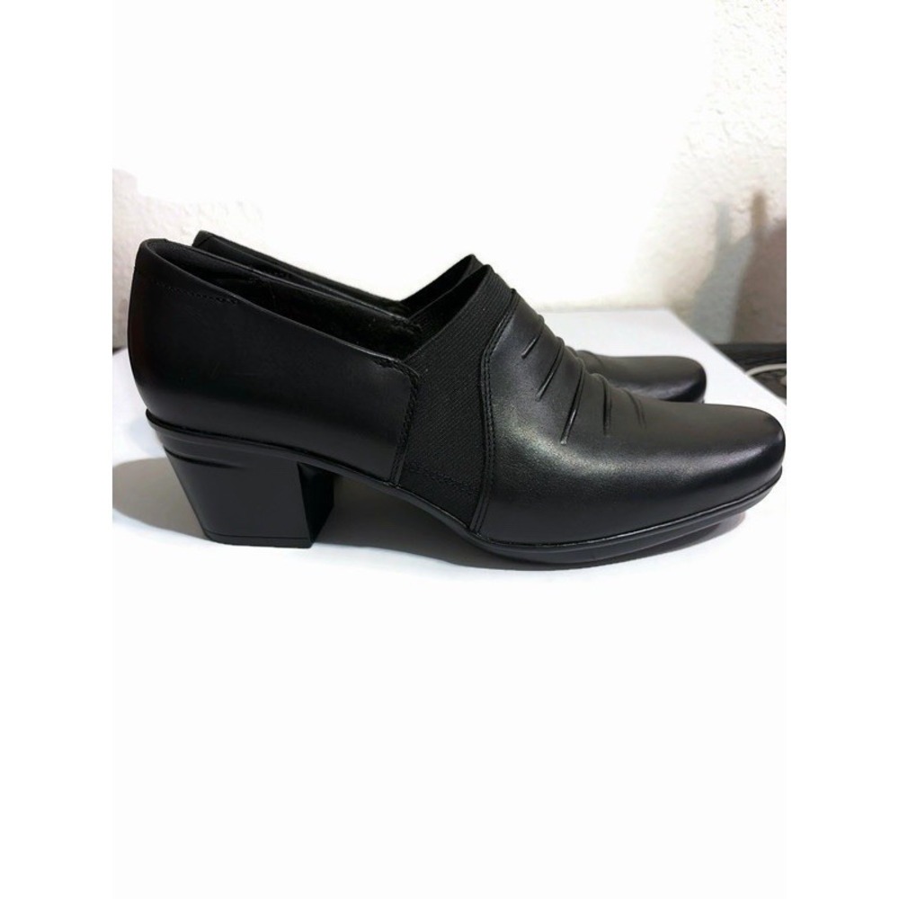 Clarks Collection" Channing Ann" black slip on loafer womens size 11 26130696 - Picture 2 of 8